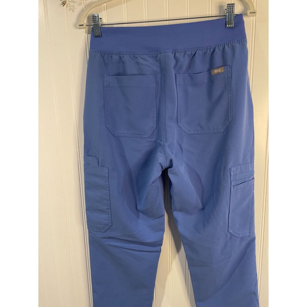 Figs Womens Technical Collection Jogger Scrub Pants In Blue S Adjustable Waist - Picture 4 of 12